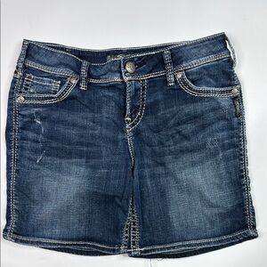 Silver Jeans Suki Short Denim Shorts Size 31